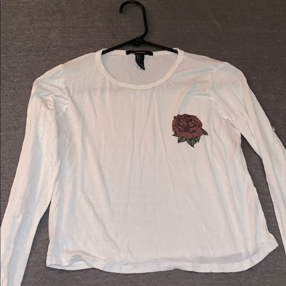 Long sleeve crop top